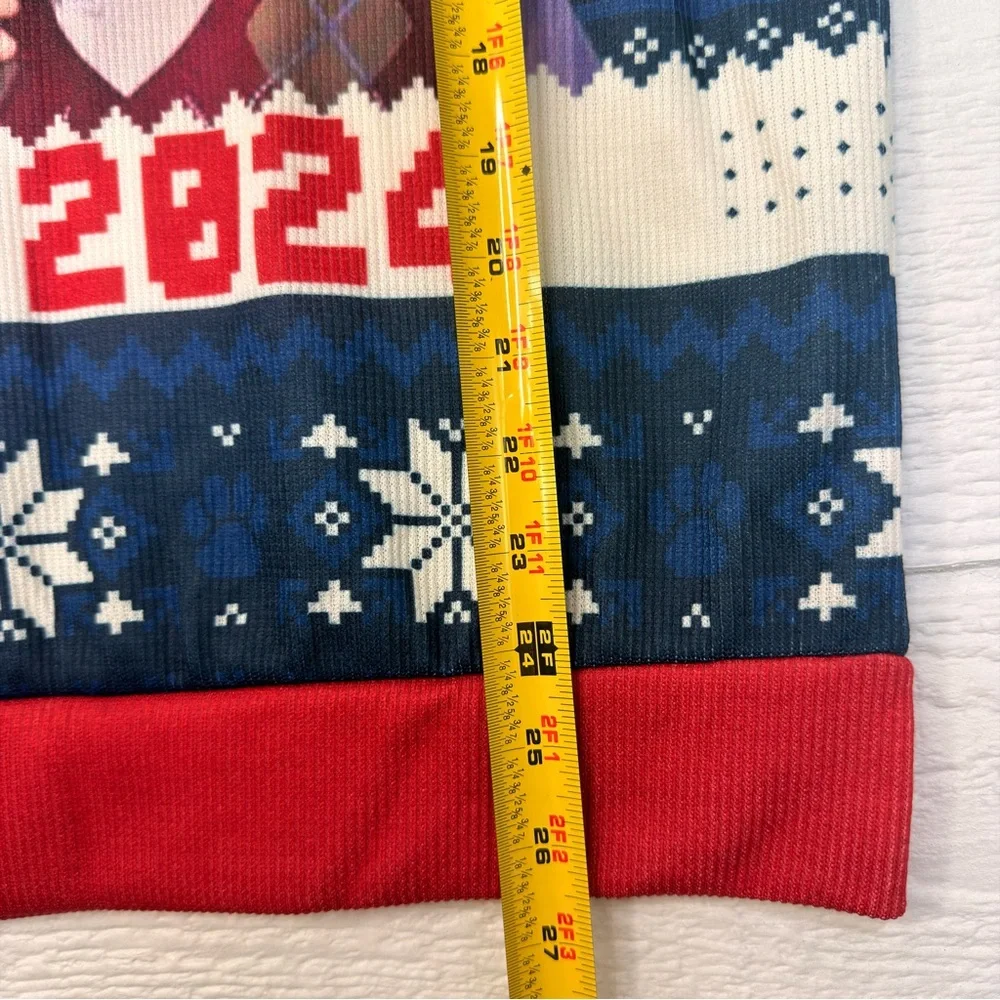 Donald Trump Vance Step Brothers MAGA 2024 Ugly Christmas Sweater Printed Medium